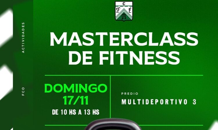 SE VIENE LA SEGUNDA MASTERCLASS DE FITNESS